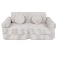 Churros Pocket Plus Kids Sofa, Cotton Candy White