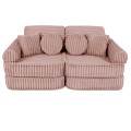 Churros Pocket Plus Kids Sofa, Ruby Chocolate Pink
