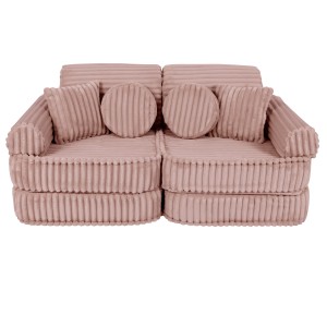Churros Pocket Plus Kids Sofa, Ruby Chocolate Pink