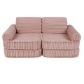 Churros Pocket Plus Kids Sofa, Ruby Chocolate Pink