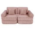 Churros Pocket Plus Kids Sofa, Ruby Chocolate Pink