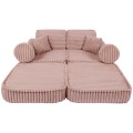 Churros Pocket Plus Kids Sofa, Ruby Chocolate Pink