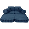 Churros Pocket Plus Kids Sofa, Midnight Blue