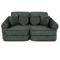 Churros Pocket Plus Kids Sofa, Pine Forest Green