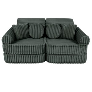 Churros Pocket Plus Kids Sofa, Pine Forest Green