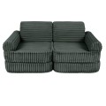 Churros Pocket Plus Kids Sofa, Pine Forest Green