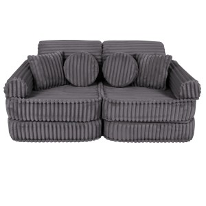 Churros Pocket Plus Kids Sofa, Jurassic Grey
