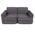 Churros Pocket Plus Kids Sofa, Jurassic Grey