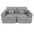 Churros Pocket Plus Kids Sofa, Moon Dust Grey