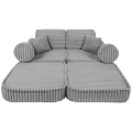 Churros Pocket Plus Kids Sofa, Moon Dust Grey