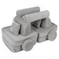 Churros Pocket Plus Kids Sofa, Moon Dust Grey