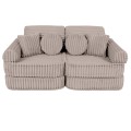 Churros Pocket Plus Kids Sofa, Pebble Beige
