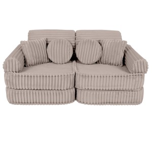 Churros Pocket Plus Kids Sofa, Pebble Beige