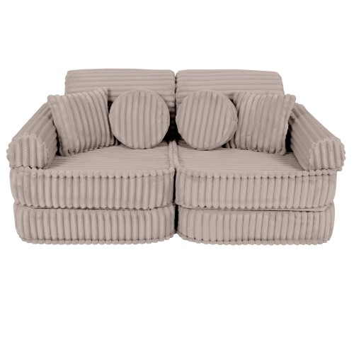 Churros Pocket Plus Kids Sofa, Pebble Beige