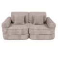 Churros Pocket Plus Kids Sofa, Pebble Beige
