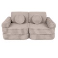 Churros Pocket Plus Kids Sofa, Pebble Beige
