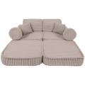 Churros Pocket Plus Kids Sofa, Pebble Beige