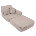 Churros Pocket Plus Kids Sofa, Pebble Beige