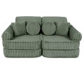 Churros Pocket Plus Kids Sofa, Olive Sage Green
