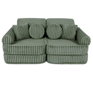 Churros Pocket Plus Kids Sofa, Olive Sage Green