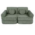Churros Pocket Plus Kids Sofa, Olive Sage Green