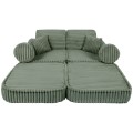 Churros Pocket Plus Kids Sofa, Olive Sage Green