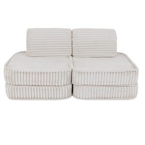 Churros Pocket Basic Kids Sofa, Cotton Candy White