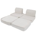 Churros Pocket Basic Kids Sofa, Cotton Candy White