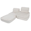 Churros Pocket Basic Kids Sofa, Cotton Candy White