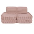 Churros Pocket Basic Kids Sofa, Ruby Chocolate Pink