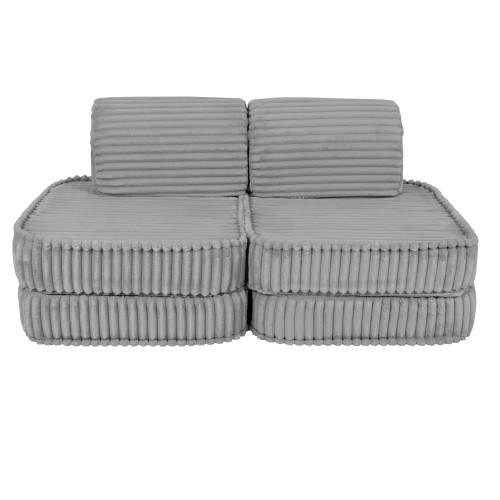 Churros Pocket Basic Kids Sofa, Jurassic Grey