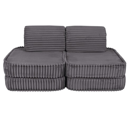 Churros Pocket Basic Kids Sofa, Moon Dust Grey