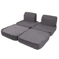 Churros Pocket Basic Kids Sofa, Moon Dust Grey