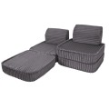 Churros Pocket Basic Kids Sofa, Moon Dust Grey