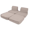 Churros Pocket Basic Kids Sofa, Pebble Beige