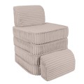 Churros Pocket Basic Kids Sofa, Pebble Beige