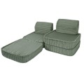 Churros Pocket Basic Kids Sofa, Olive Sage Green
