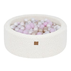 Bearly Baby Ball Pit Off White 200 Balls White Pearl, Light Pink Pearl, Light Gold Pearl