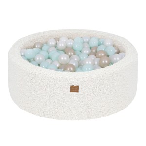 Bearly Baby Ball Pit Off White 200 Balls Mint Pearl, White Pearl, Light Gold Pearl