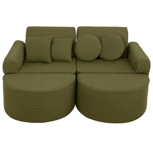 Aesthetic Pocket Max Kids Sofa, Khaki