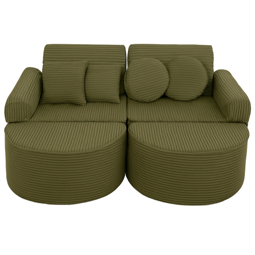 Aesthetic Pocket Max Kids Sofa, Khaki