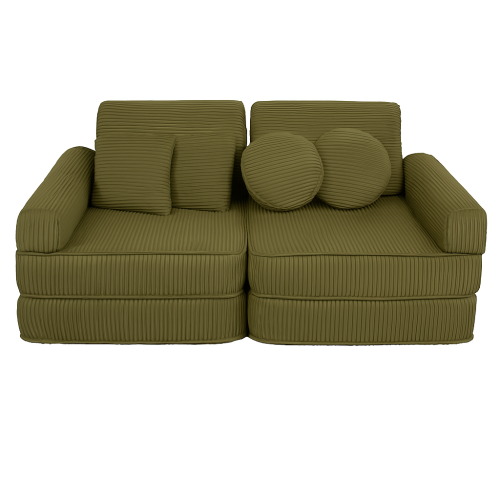 Aesthetic Pocket Plus Kids Sofa, Khaki