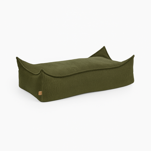 Aesthetic Rectangular Puff, Khaki