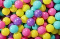 Velvet Foam Playset with Small Ball Pit with 100 Balls Light Pink: Violet/Light Pink/Yellow/Turquoise