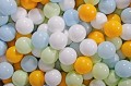 Velvet Foam Playset with Small Ball Pit with 100 Balls Light Pink: Light Green/Baby Blue/White/Yellow
