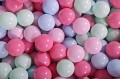 Velvet Foam Playset with Small Ball Pit with 100 Balls Light Pink: Pastel Pink/Light Pink/Mint/Lilac