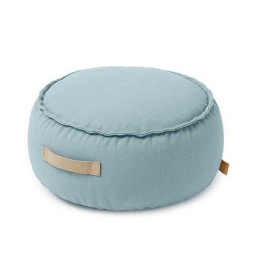 Outzy Round Pouf, Cloudberry Sky Blue