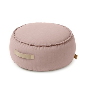 Outzy Round Pouf, Rosy Dune Pink