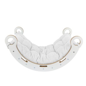 Montessori Climbing Rocker with Cushion | Snug Rocker Cushion Color White