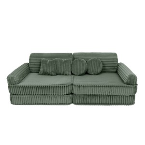 Churros Premium Kids Sofa, Olive Sage Green